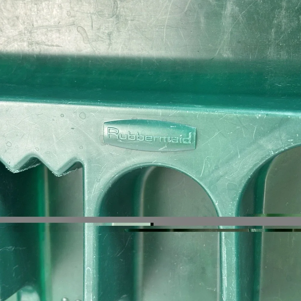 Vintage Rubbermaid Silverware Flatware Storage Tray Organizer #2925 Dark Green